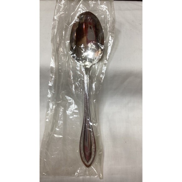 Two ONEIDA VTG 1992 SILVER ARBOR SILVER PLATED Serving SPOONS Sealed NIP USA - Picture 1 of 10